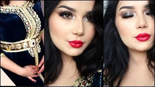 مكياج سهرة + قفطان مغربي | Glam Makeup For Caftans