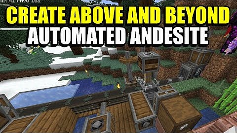Ep13 Automated Andesite  - Minecraft Create Above and Beyond Modpack