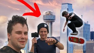 BEST SKATE SPOTS in DOWNTOWN DALLAS | Main St. & Thanksgiving Square ​| Urban Skate Spots