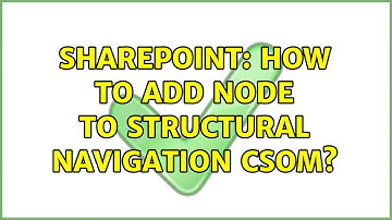 Sharepoint: How to add node to Structural Navigation CSOM?