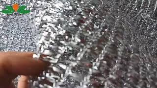 Silver reflective shade cloth, reflective aluminate shade fabric