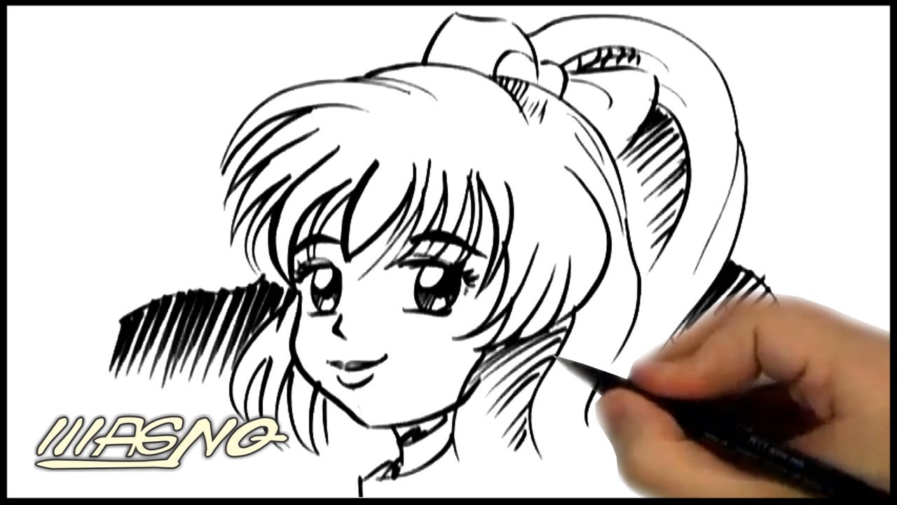 Rosto feminino de Anime  Art drawings sketches, Art drawings sketches  simple, Drawings