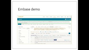 Embase demo of exporting records