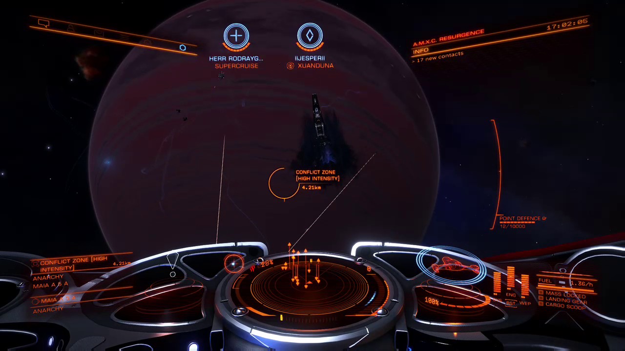 Interdictor entering the Conflict Zone Elite Dangerous YouTube