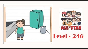 Brain test all star level 246 Get rid of all unhealthy food in this kitchen.