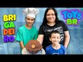 COMO FAZER BRIGADEIRO EM FAMÍLIA - ROTINA DA TARDE - TOYSBR