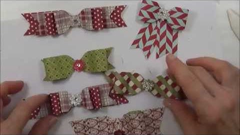 Stampin Up Punch Board Bows Part 2