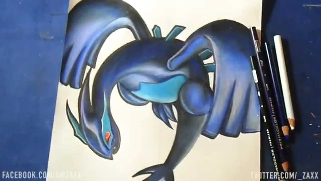 Dessincoloration Pokémon Légendaire Lugia Obscur Youtube