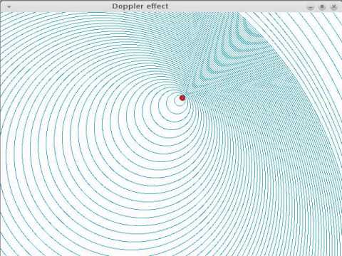 Doppler effect  made in Tkinter
