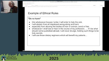 LFNW 2025:  Morals & ethics for sysadmins, DBAs, network admins, SDETs, SEs & other computer experts