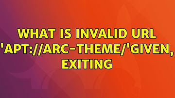 Ubuntu: What is invalid url 