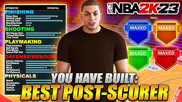 BEST POST SCORER BUILD IN NBA 2K23! NEVER LOSE AGAIN! MOST OP BUILD! (NEXT GEN+KINDA CURRENT GEN!)