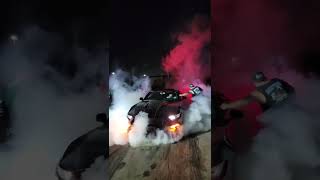  9 - 30 - 22 Shelby With Colored Smoke Bomb Burnout 1 - Camera Cell