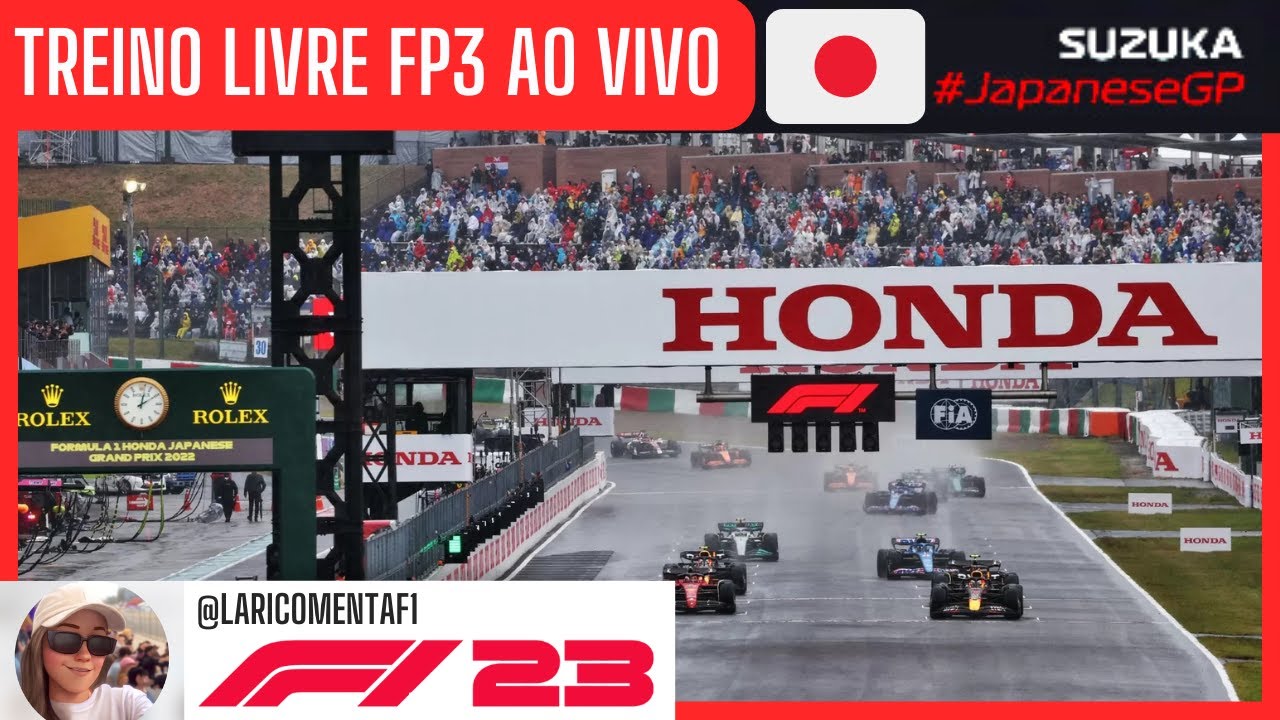 F1 2023 TREINO LIVRE 3 JAPÃO AO VIVO, GP SUZUKA FP3 LIVE