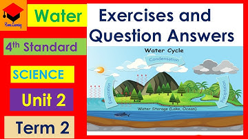 Water - 4th Standard - Science - Unit 2 - Term 2 -Exercises  and Question Answers page No: 75 & 76