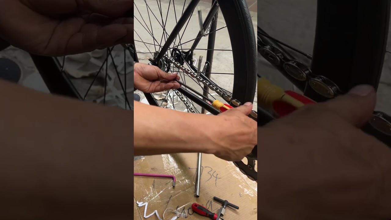 Hướng dẫn cách tăng xích xe đạp fixed gear - youtube