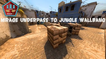 Mirage Wallbangs (Underpass to Jungle Wallbang) | CSGO