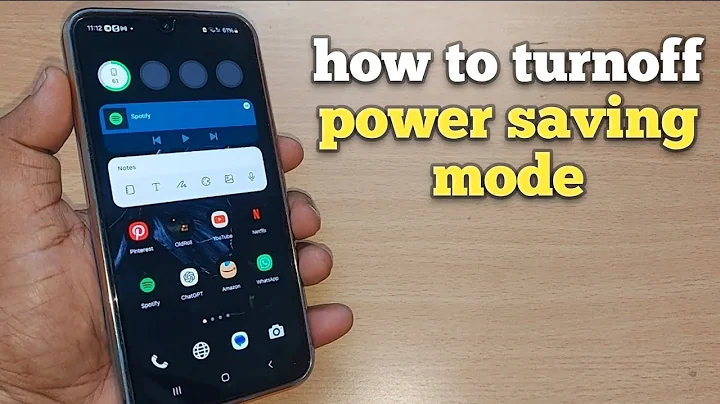 samsung galaxy a55: how to turnoff power saving mode | how to remove from power saving