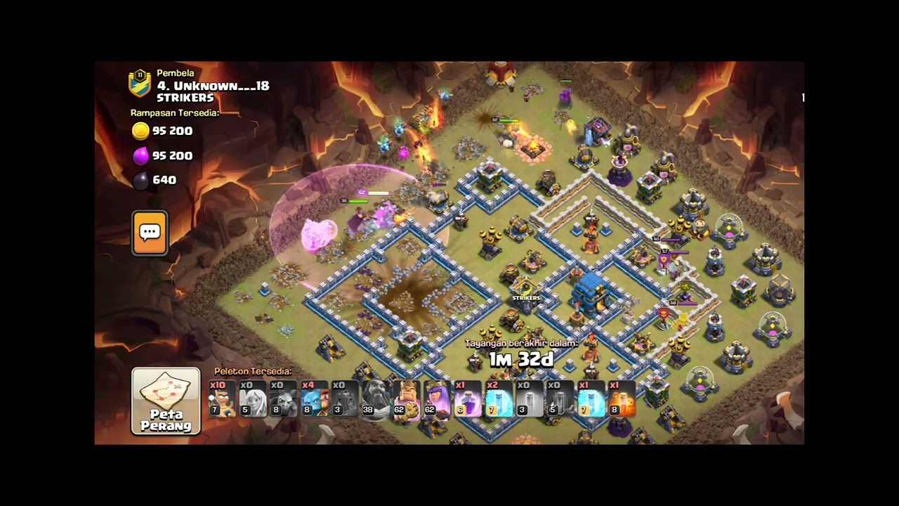 Clash Of Clan - Fire Ball Simple Attack Town Hall 12