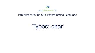 Details Built-in Types in C++: Type char Guide