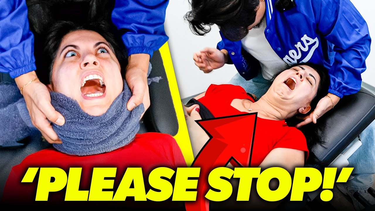 WIFE FORCED TO SEE CHIROPRACTOR!! 😱😭 | Dr Tubio | 1st Chiropractic Adjustment