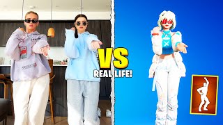 ALL NEW FORTNITE ICON SERIES & TIKTOK DANCES IN REAL LIFE!