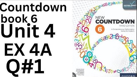 Oxford Countdown Book 6 - Exercise 4A Q# 1 Step-by-Step Solution @ytacademy198