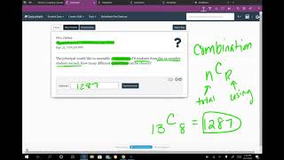 Delta Math Permutations and Combinations