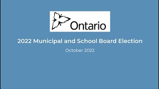 2022 Municipal and School Board Online Election Voting Instructions