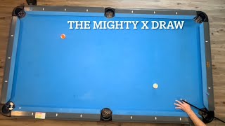 The Mighty X Drill (the draw shot) #billiards #pool 