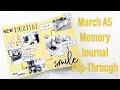 March A5 Journal Flip-Through