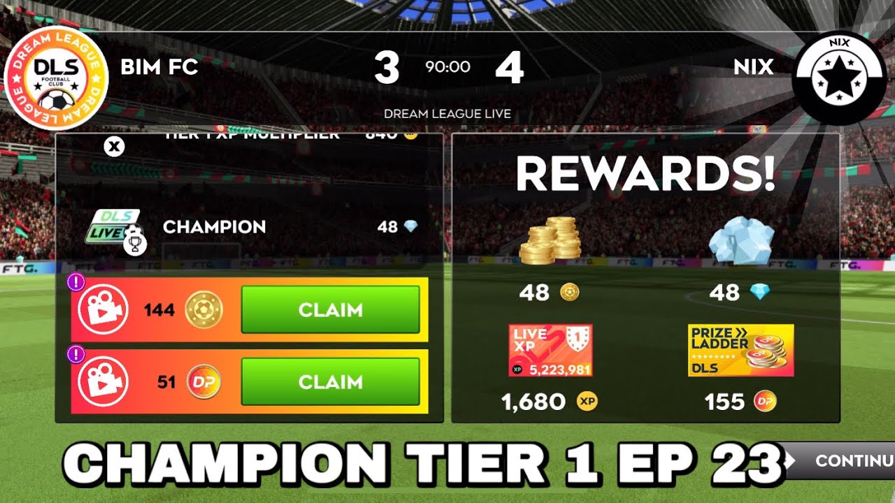 DLS 25 | Champion Tier 1 Ep 23 | (3 Matches)