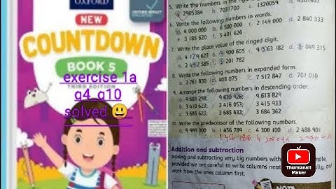 Oxford| new countdown book 5 third edition| chapter 1 exercise 1a | Question 4_10 solved completely