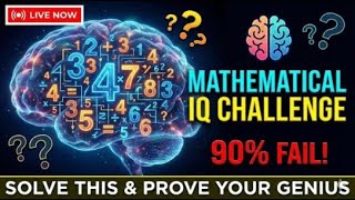 99% FAIL 😱 Can You Solve This? | Live Math Quiz #shorts #live