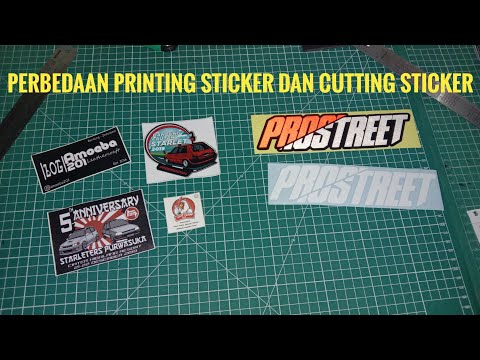 Perbedaan Printing Sticker dan Cutting Sticker