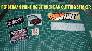 Perbedaan Printing Sticker dan Cutting Sticker
