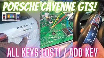 Porsche Cayenne GTS ALL KEYS LOST - ADD KEY Programming with Autel IM608 IM508 XP400 BCM location!