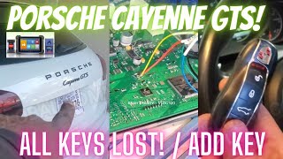 Porsche Cayenne GTS ALL KEYS LOST - ADD KEY Programming with Autel IM608 IM508 XP400 BCM location!