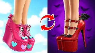 From sweet girl to sinister vampire 🖤 Fascinating vampire transformation