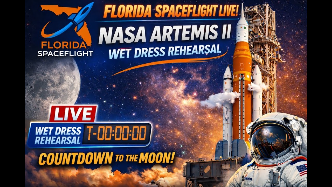 Florida Spaceflight LIVE! - NASA Artemis II Wet Dress Rehearsal Live Stream