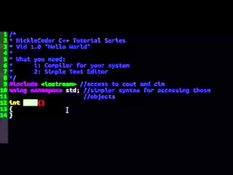 C++ 1.0: "Hello World"