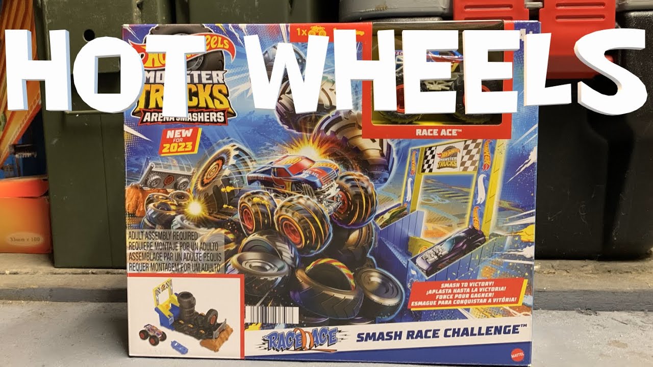 Pista Hot Wheels Monster Truck - Smash Race Challenge - Race Ace - HNB -  Real Brinquedos