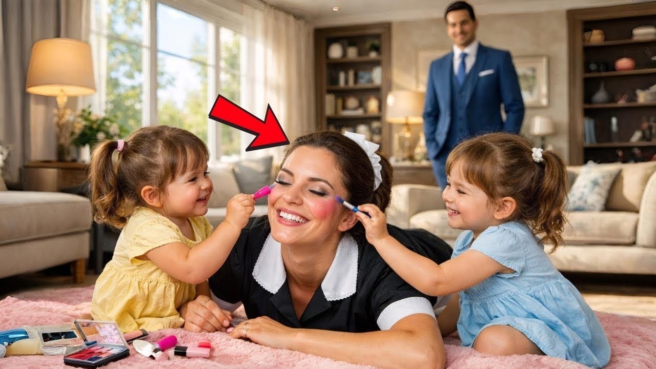 ОВДОВЕВШИЙ бизнесмен застал ТРОГАТЕЛЬНУЮ сцену служанка играет с его ПАРАЛИЗОВАННЫМИ дочерьми!