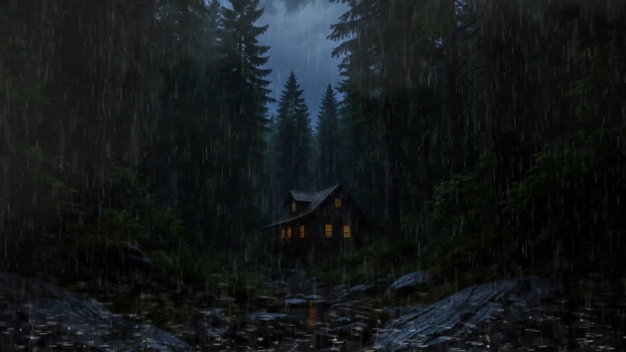 Heavy Rain Sounds for Deep Sleep & Relaxation 🌧️ ( No Ads ) | White Noise for Insomnia