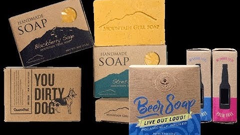Custom Logo Printed Kraft Paper Soap Box Packaging