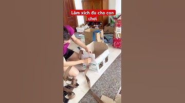 Làm xích đu từ thùng carton