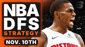NBA DFS Strategy Monday 11/10/25 | DraftKings & FanDuel NBA Lineup Picks
