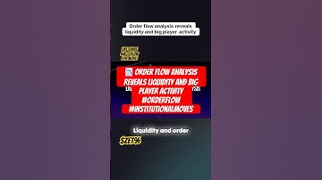 📉 Order Flow Analysis Reveals Liquidity and Big Player Activity #OrderFlow #institutionalmoves