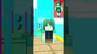 Help Build A Queen Run Challenge With Zombie Girl - Minecraft Animation🤣