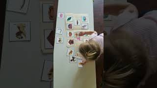 Preschool Matching game #homeschool #kidscrafts